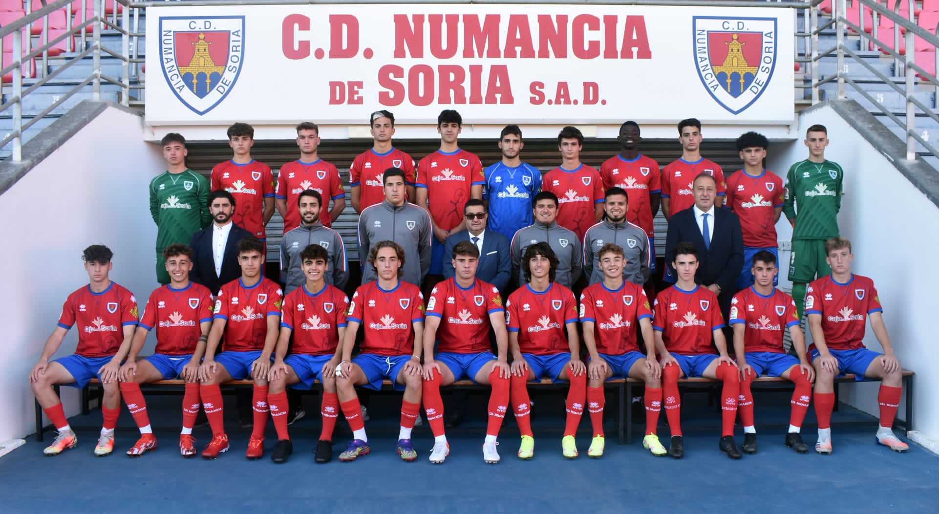 C.D. Numancia De Soria of Spain team photo.